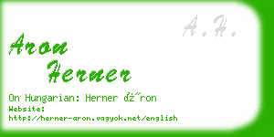 aron herner business card